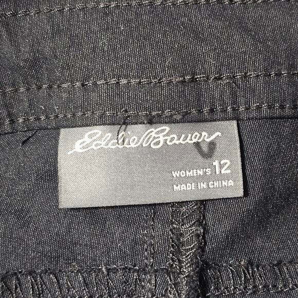 EDDIE BAUER Summer Trail Short Black Size 12 - Picture 5 of 5